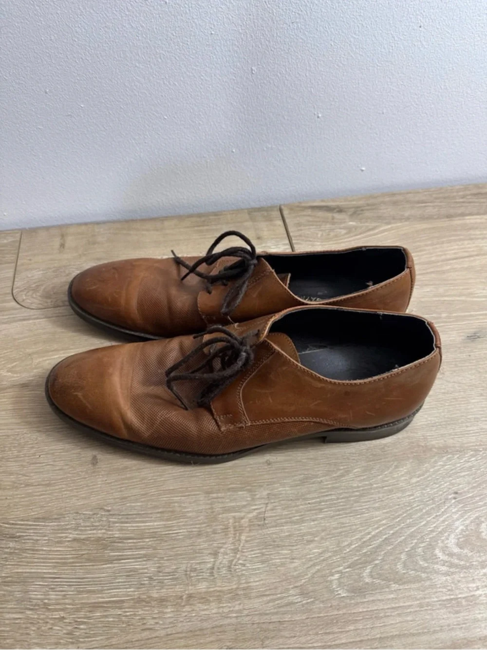 Brown Men's Leather Dress Oxfords size 11
